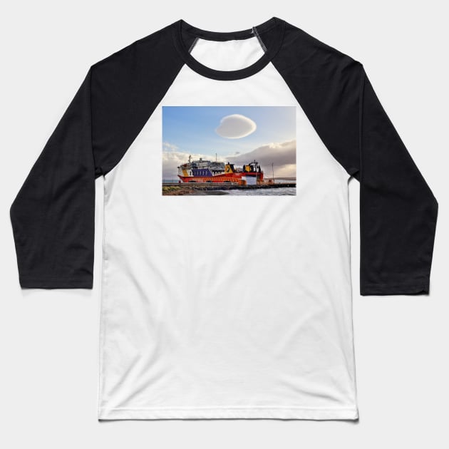 Ferry ‘Evangelistas’ - Puerto Natales, Chile Baseball T-Shirt by holgermader